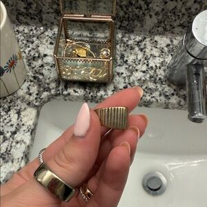 Pure Silver Textured Ring